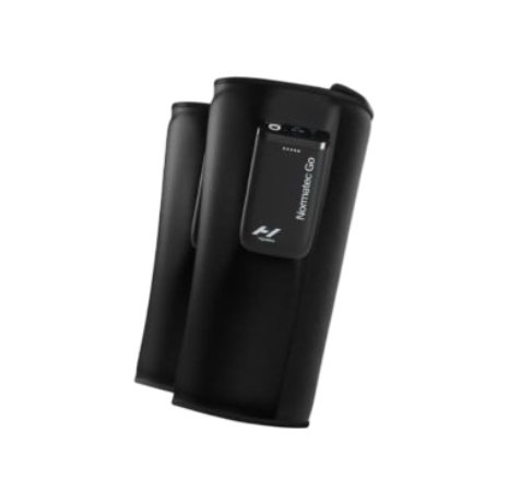 Hyperice Normatec Go Calf portable dynamic compression device for targeted calf pain and inflammation relief